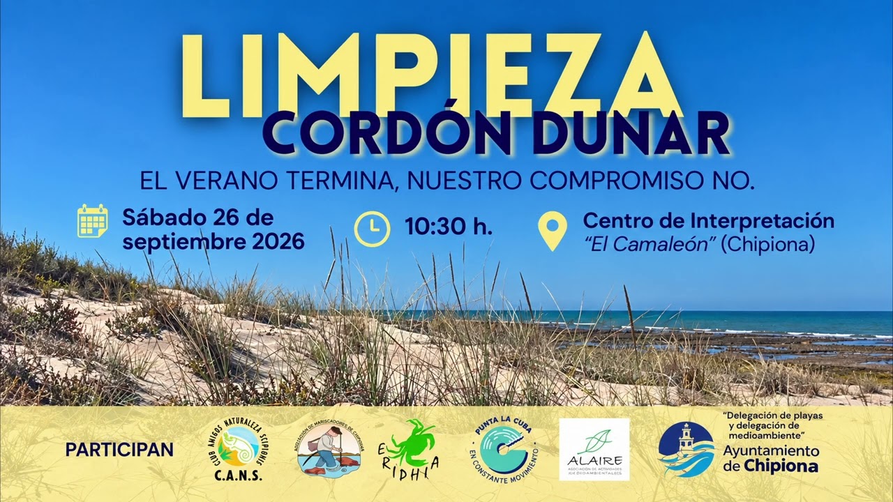 Natural-mente. Convocatoria este sábado para la limpieza del cordón dunar