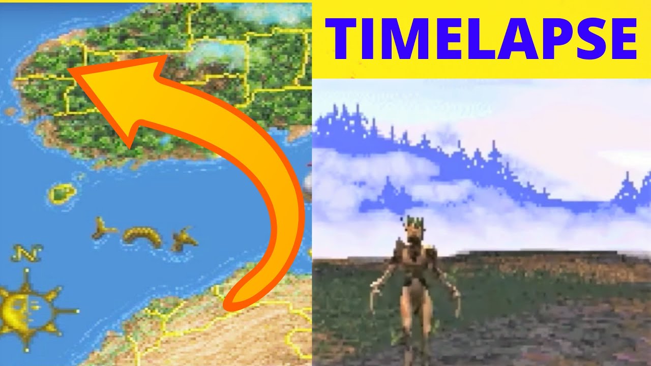 Walk Across the Map Timelapse | Daggerfall