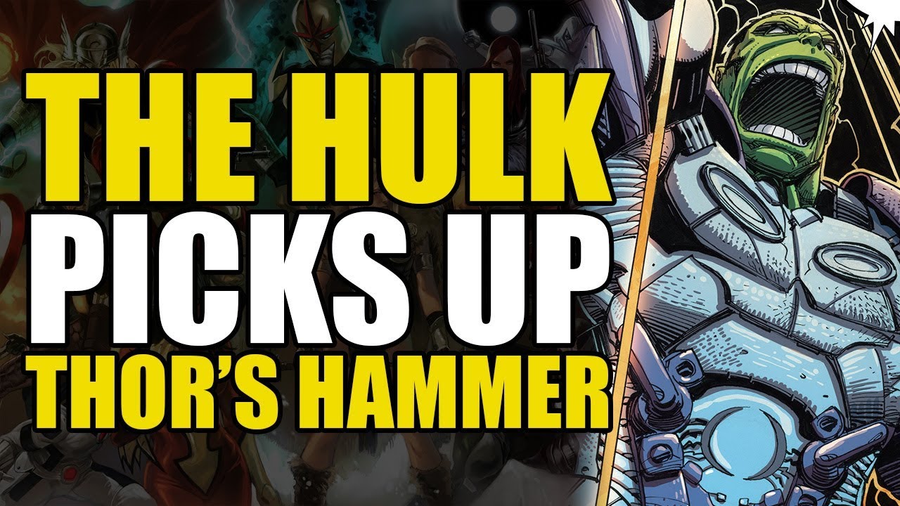 The Hulk Lifts Thor's Hammer! (Indestructible Hulk Gods & Monsters
