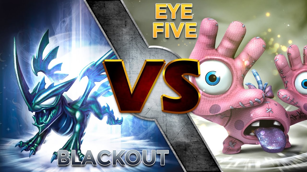 Skylanders Trap Team - Blackout VS Eye Five