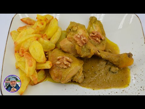 Espectacular receta de Pollo con salsa de nueces