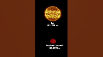 Sun vs Proxima Centauri by the True Size #proximacentauri  #sun #star #stars #space