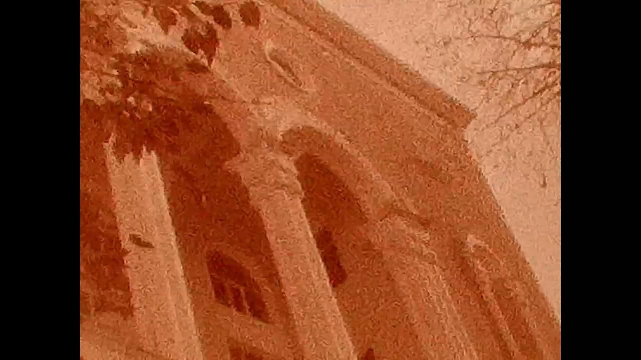 Fragments of the cityscape, on regular 8mm ORWO UP27 (400ASA), exp. June 1972, filmed December 2025