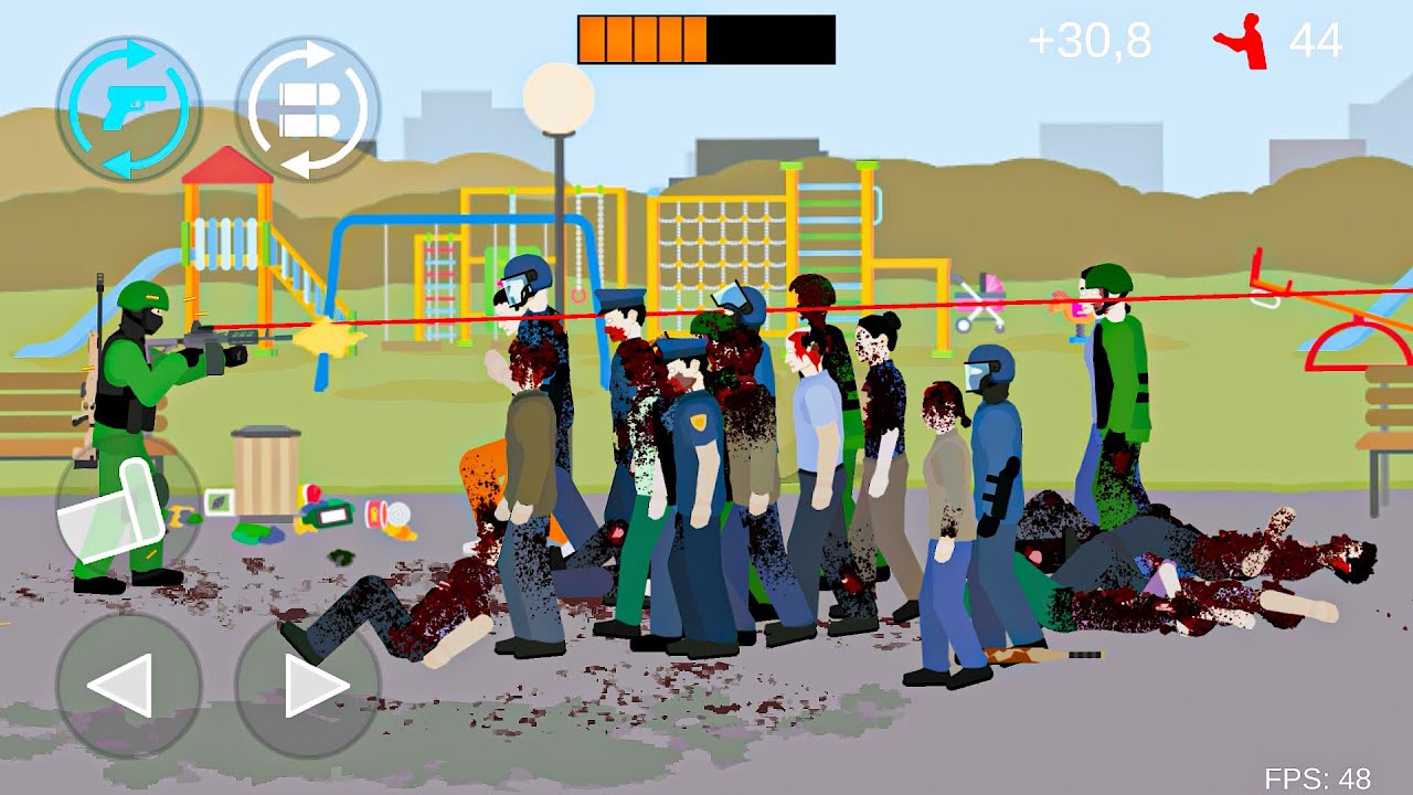 Flat Zombies Defense & Cleanup 2 Gameplay Walkthrough Android