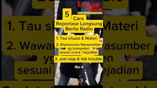 5 Tips  Report Berita Radio  podcast announcer news newsanchor gunungkidul broadcasting