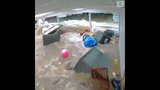Crazy Moment Basement Wall Gives Way as Ida Floods Crash Through New Jersey