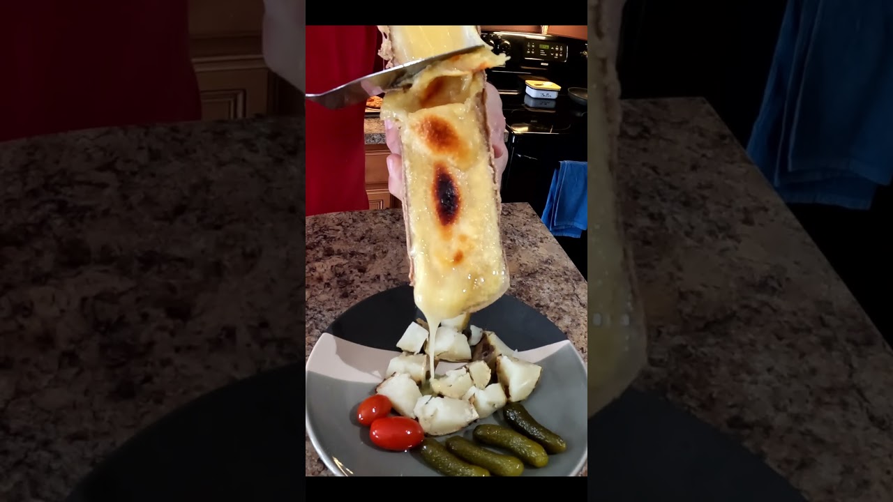 Molten Raclette Cheese Over Potatoes | Classic Raclette Comfort Food
