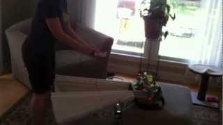 Horizontal test of steampunk mechanical wings