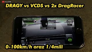 DRAGY vs VCDS vs 2x DragRacer / 0-100 km/h and 1/4 mile App Showdown - ROUND 3 screenshot 1