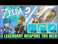 How to Unlock the Hidden DRAGON SWORD - 5 Legendary Weapon You NEED & Repair - Tears of the Kingdom!
