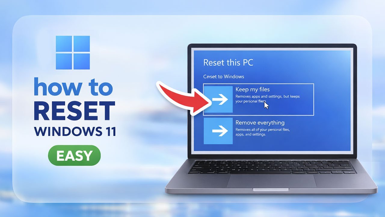 how to RESET windows 11/10 to factory settings