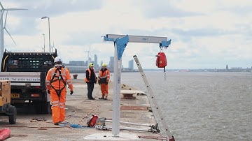 Heightsafe Davit Arm Installation at the Port of Liverpool