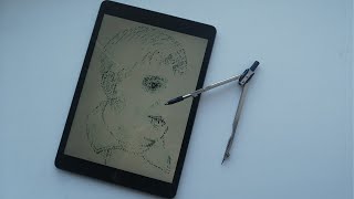 Рисую циркулем на iPad-е | Когда айтишнику нечем заняться