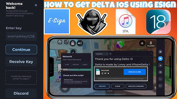 How to get Delta on iOS Using Esign IPA Signer | Best Roblox mobile executor NO REVOKES
