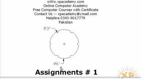 AutoCAD Urdu Tutorials | Assignments 1