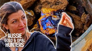 The Opal Whisperers Discover Yowah Nuts In Addition To Seam Opal Worth $14K | Outback Opal Hunters