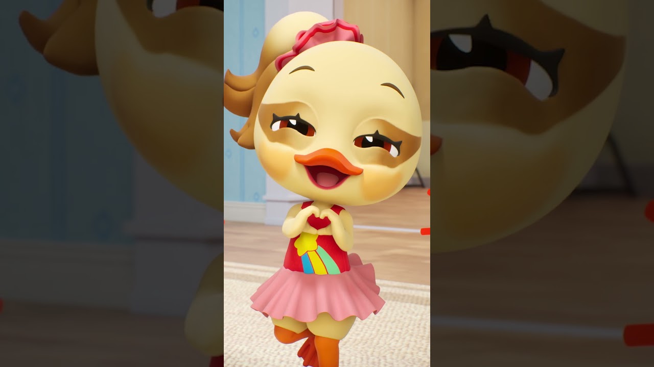 Let's find a heart shape in the house!❤️ | Nursery Rhymes & Kids Songs #shorts @Ducklingdo