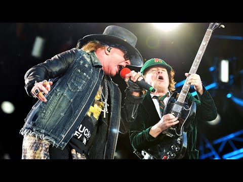 Guns N Roses With Angus Young AcDc Sydney 2017 Live