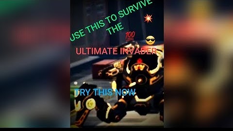 how to survive the ultimate invader in war robots 9.3 (wr test server)