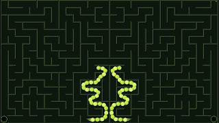 Relaxing Mirror Snake Motion Through A Maze | Visual Simulation screenshot 5