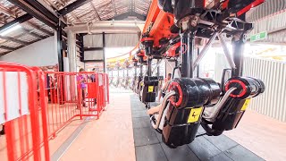 Tnt Roller Coaster At Gumbuya World - You Fly Under The Track