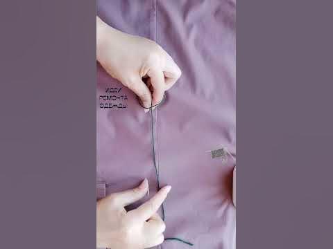 Как вручную сделать поясные петли в одежде #sewing - YouTube