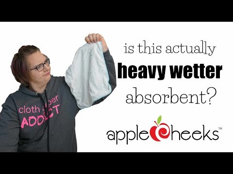 ABSORENCY TESTING: AppleCheeks 3 Layer Cloth Diaper Insert