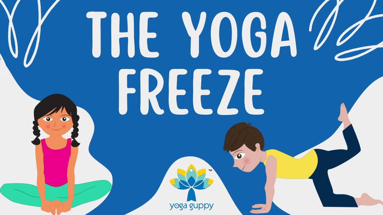 The Yoga Freeze, Warm Up, Action Song for Kids