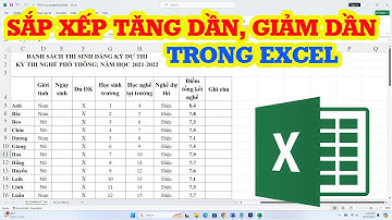 Cách sắp xếp tăng dần và giảm dần trong Excel