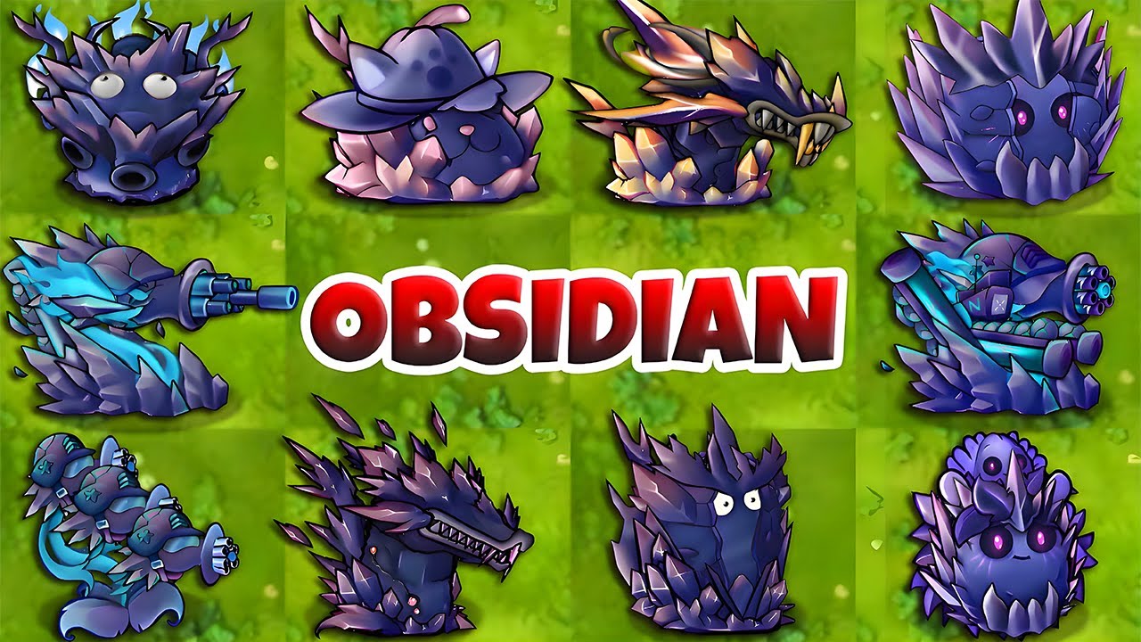 PVZ Fusion 3.2 - All Obsidian Plants Showcase!