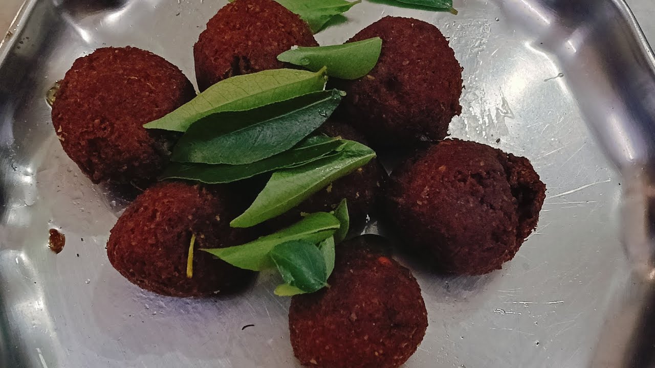 வாழைப்பூ கோலா உருண்டை #eveningsnack #banana flower recipe