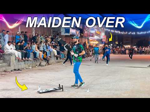 Pakistan Ke Subse Baray Street Cricket Tournament Mein Ahsan Ne Maiden Over Kardia !! 😲😍