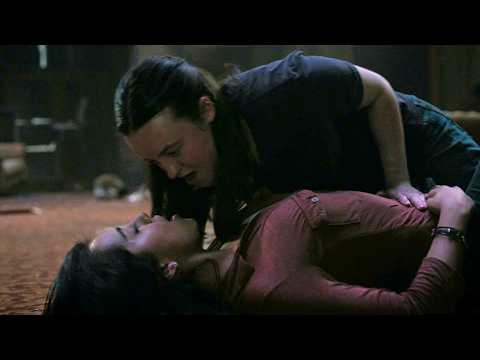 The Last Of Us S2E4 Dina Pulls Gun On Ellie Love Scene