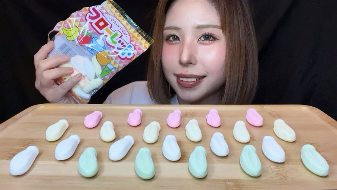 Edible Chalk | Crunchy ASMR | 食用チョーク フローレット| Mukbang