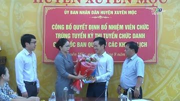 Ông Nguyễn Minh Thích được điều động giữ chức vụ Bí thư Đảng ủy xã Hòa Bình, huyện Xuyên Mộc | BRTgo
