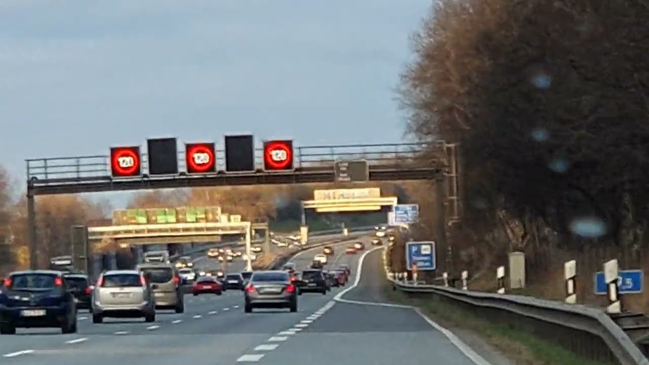 Autobahn 🛣 Highway Bremen Walle Ab Osterfeuerberger Ring A1 Richtung Hamburg