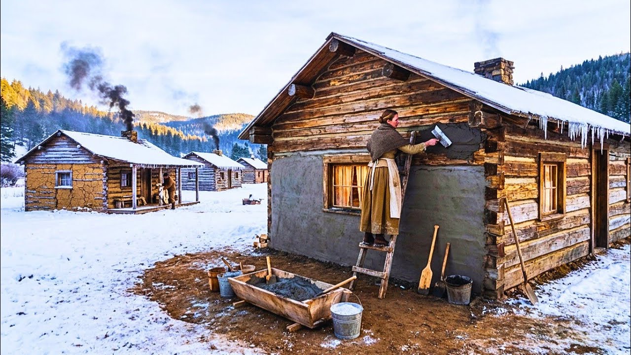 She Mixed Ash and Clay Into a Plaster That Sealed Her Cabin Tighter Than Any Chinking Ever Could