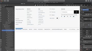 Webflow Freebies and Tutorial - How to create the A&F eCommerce footer