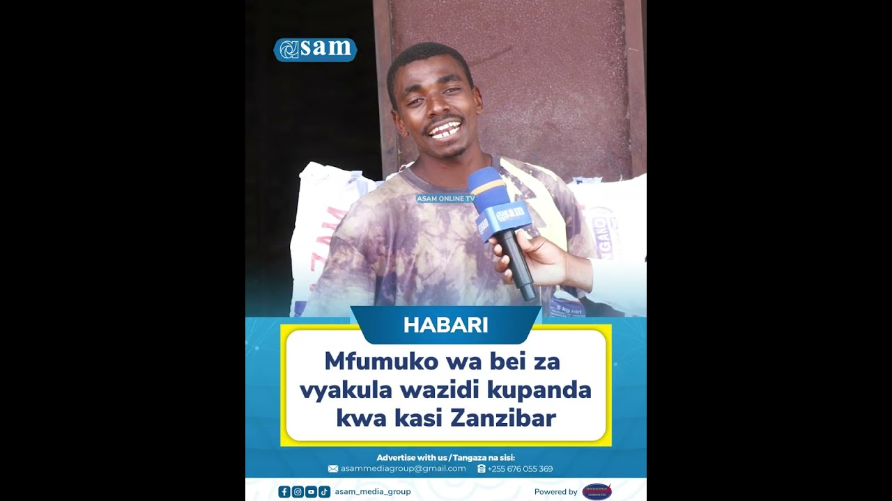 Mfumuko wa Bei za Chakula Wapanda Zanzibar – Desemba 2025