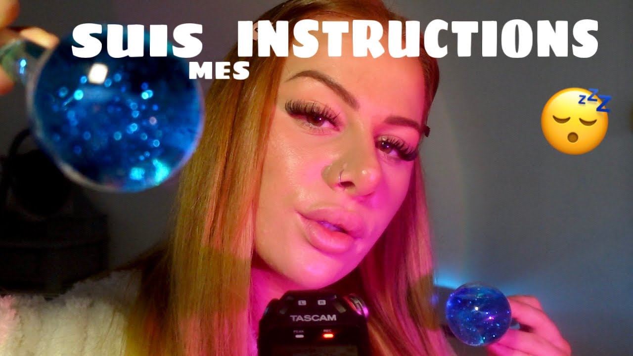 ASMR SUIS MES INSTRUCTIONS AVEC LES YEUX FERMÉS 👀 💤
