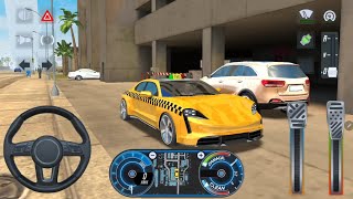 Real Taxi Driver 3D -Porsche Taycan Taxi Driving Taxi Wala Game-Android Gameplay screenshot 3