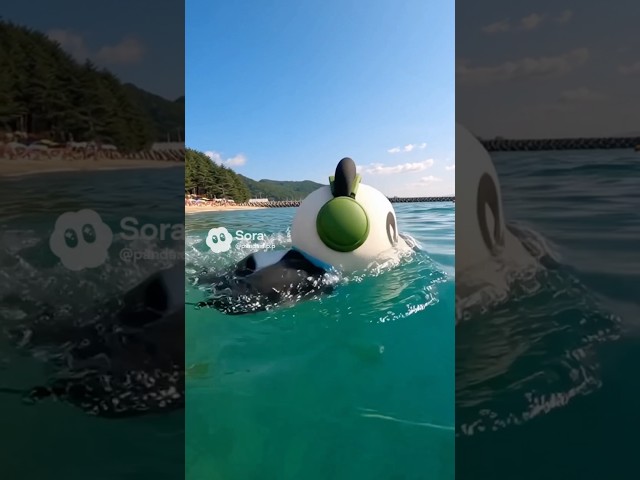 人魚🧜‍♀️だと思ったら〇〇だった😳面白いアニメ【パンダの日常】 #ショート #おもしろ動画 #おすすめ