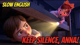 Alex suddenly hides under the bed... what secret is he hiding? 😱 | Slow English (Level A2) |