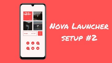 Best Nova Launcher Setup #2 - minimalist red and white