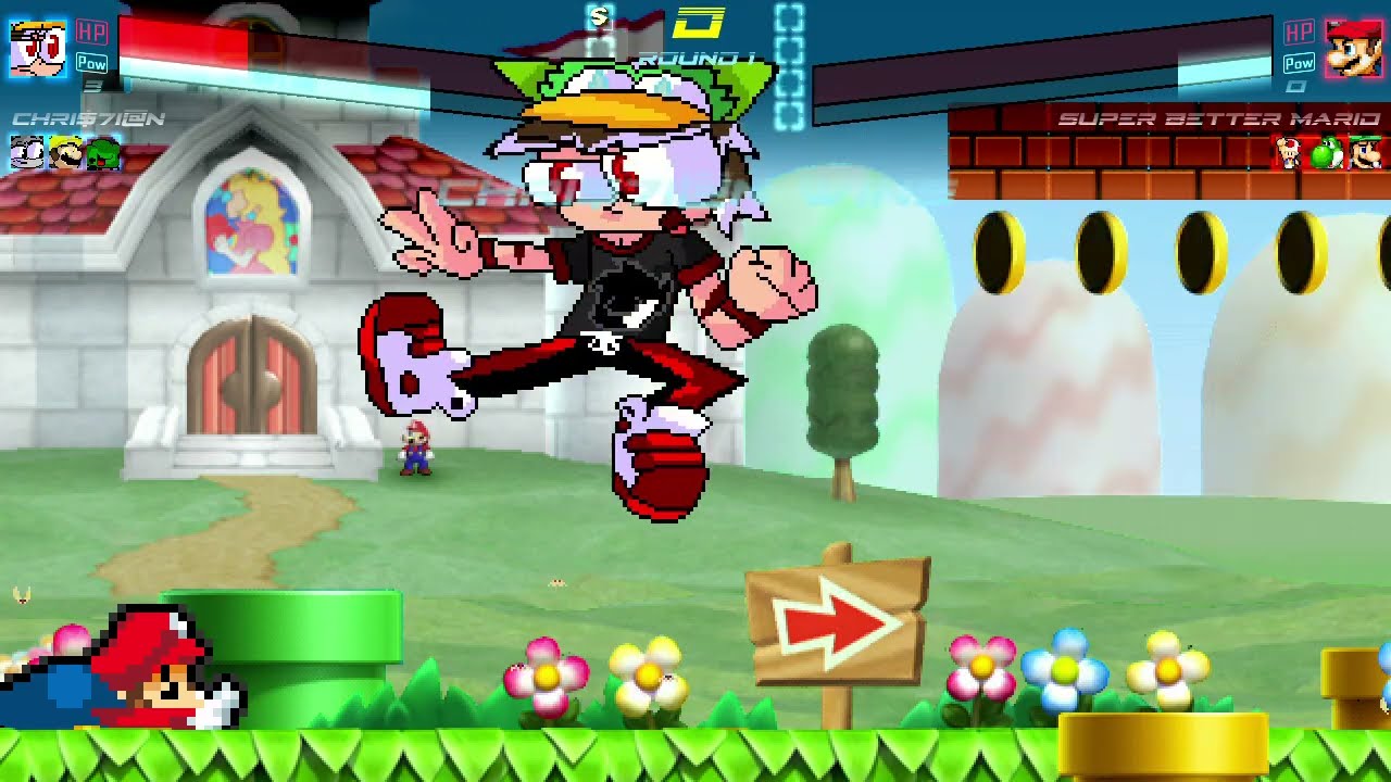 Mugen Battles - Team Chri$7i@n VS Team Super Better Mario