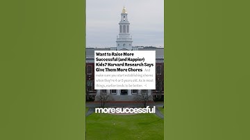 Kids Who Do Chores Are More Successful