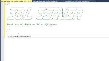 Validar CPFs no SQL SERVER - Nova aula no curso do Portal