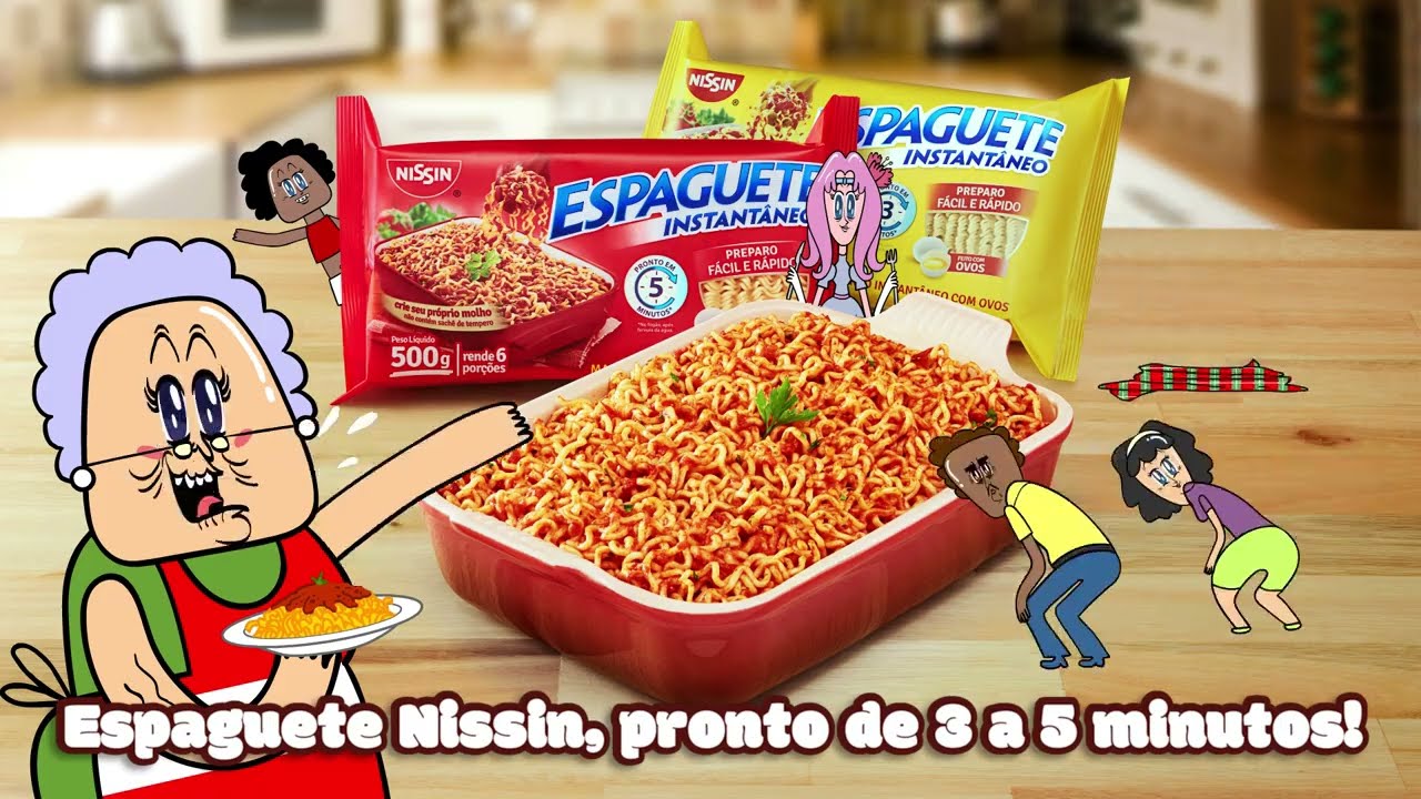 Nissin Espaguete – Mais rápido que o tradicional