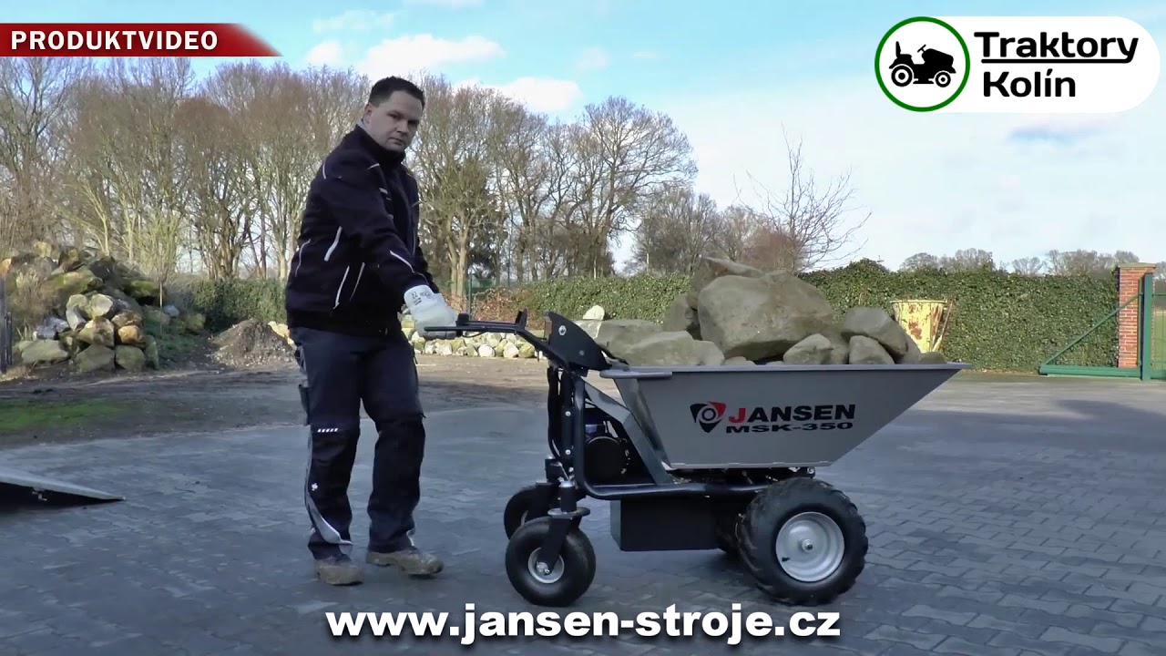 Dumper, kolečko Jansen MSK-350 - Traktory Kolín | www.nejlevnejsitraktory.cz