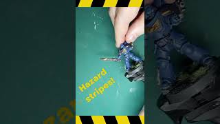 Hazard stripes on 40k minis - demo